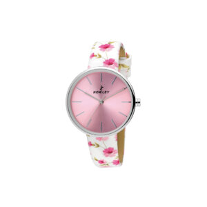 NOWLEY Ladies Watch 8.0014.0.2 Ladies' Dress Watch Ladies' Fashion Watch Designer Watches For Women Women's Watch Under £100.00 Pink dial Satin leather