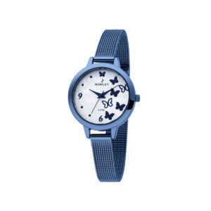 NOWLEY Ladies Watch 8-5797-0-0. Ladies' Dress Watch Ladies' Fashion Watch Designer Watches For Women Women's Watch Under £100.00 White dial Blue PVD Mesh