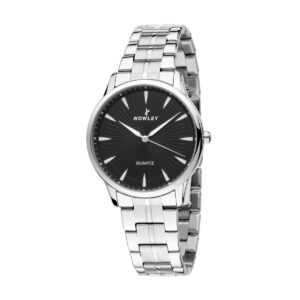 NOWLEY Gents Watch 8.5884.0.3 Men's Dress Watch Men's Fashion Watch Designer Watches For Men Men's Watches Under £100.00 Black Sunray dial Stainless steel