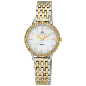 A stylish CONTINENTAL Dress Watch 17102.LT312501 White Mother Of Pearl Dial Ladies Stainless Steel Watch Luxury Watches For Ladies Swiss Made Luxury Watch