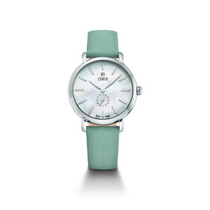 COVER Dress Watch CO199.02 Swiss Made Luxury Watch Ladies' Dress Watch White Mother Of Pearl Dial Green Leather Strap