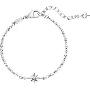 COVER 'GalacticDream' JLW.CO1005.01 Bracelet Ladies Fashion Jewellery Charm Bracelet Stainless Steel Bracelet with a Star charm.