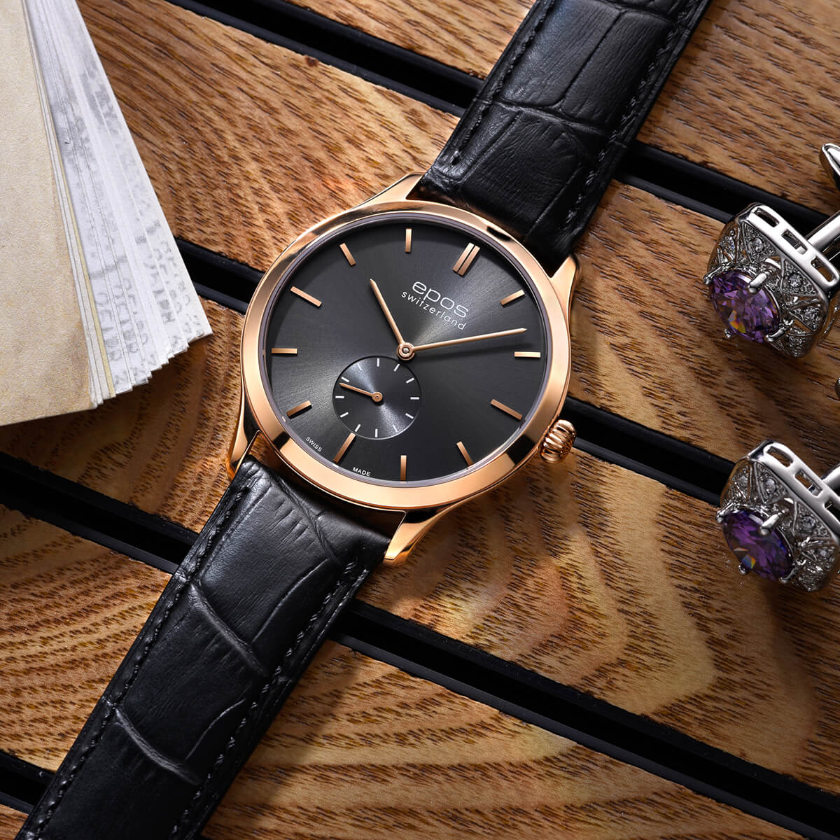 EPOS 'ORIGINALE' Ultra-Thin Watch 3408.208.24.14.15 - Exquisite Luxury