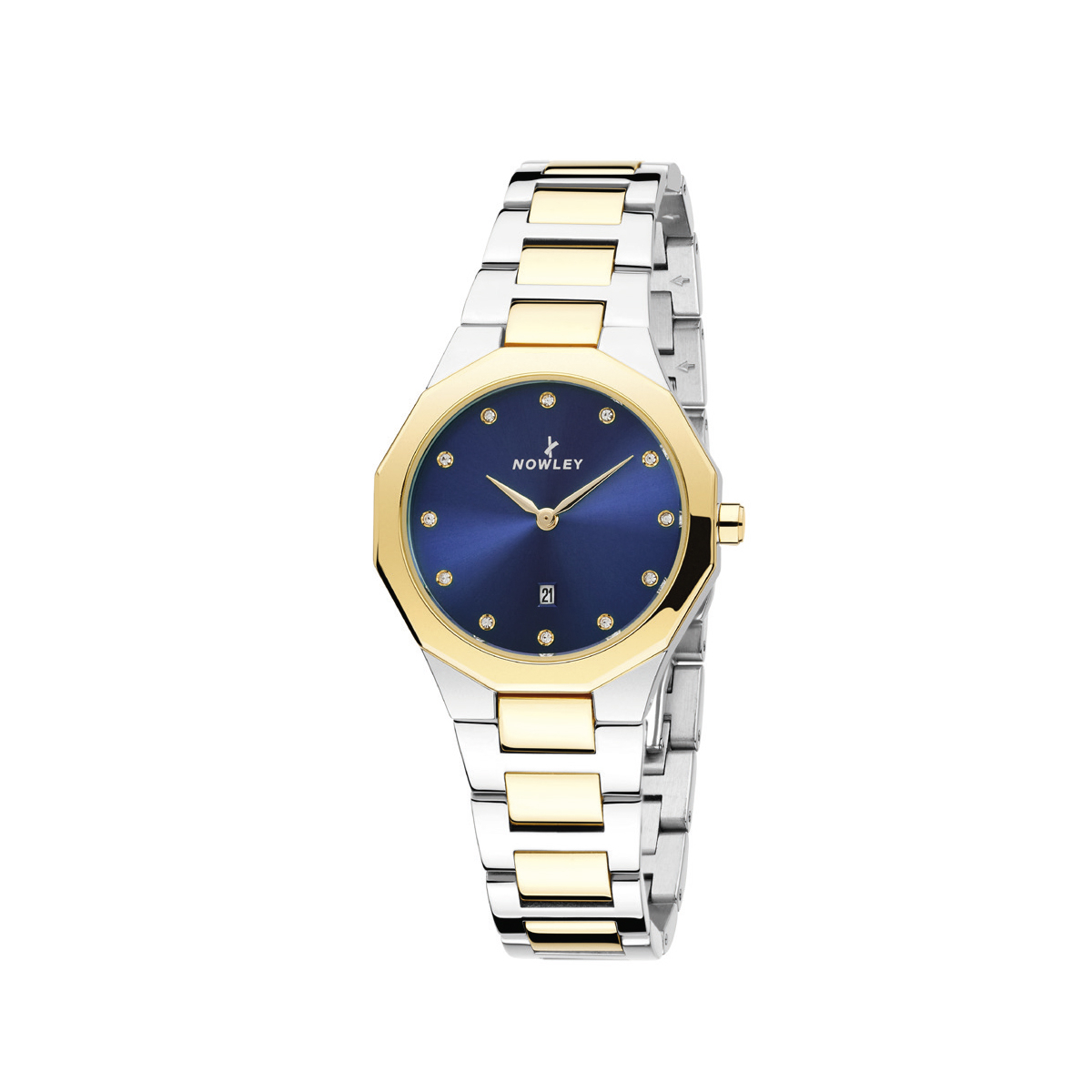 NOWLEY Ladies Watch 8-0035-0-3 Prisma Blue Dial with CZ Ladies Ladies Fashion Watch Designer Watches For Women Watches For women Nowley Ladies Prisma Watch - front view