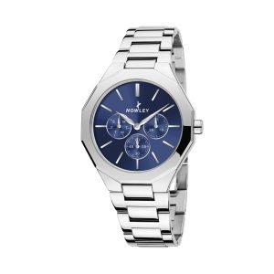 NOWLEY Gents Watch 8-0065-03. Men's Dress Watch Men's Fashion Watch Designer Watches For Men Nowley Men's Prisma Watch Blue dial - front view