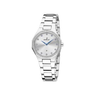 NOWLEY Ladies Watch 8-0069-0-2 Prisma Silver Dial with CZ Ladies Ladies Fashion Watch Designer Watches For Women Watches For women Nowley Ladies Prisma Watch - front view