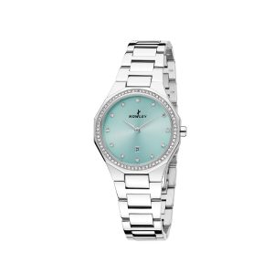 NOWLEY Ladies Watch 8-0069-0-4 Prisma Turquoise Dial with CZ Ladies Fashion Watch Designer Watches For Women Watches For women Nowley Ladies Prisma Watch - front view