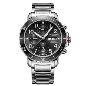 EMILE CHOURIET Gents Automatic Chronograph Dive Watch 22.1169.G.6.AW.59.6 Men’s Automatic Sports Watch and a Swiss Made Luxury Watch Men's Chronograph Watch Men's Dive Watch - front view