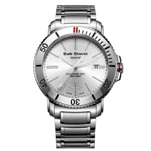 EMILE CHOURIET Gents Automatic Dive Watch 08.1169.G.6.W.28.6 Men’s Automatic Sports Watch Men's Dive Watch Swiss Made Luxury Watch Men’s Stainless Steel Watch - front view