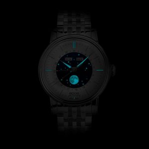 The EPOS 'Big Moon - Classic' Gents Automatic Moonphase Watch 3439.322.20.18.30 is a Swiss Made Luxury Watch, Men's Stainless Steel Watch & Men's Elegant Dress Watch with an Automatic Movement.