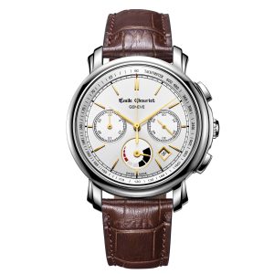 EMILE CHOURIET Gents Automatic Chronograph Watch 16.1168.G42.6.8.28.2 Men’s Automatic Dress Watch Swiss Made Luxury Watch Luxury Watches for Men Men’s Stainless Steel Watch - front view