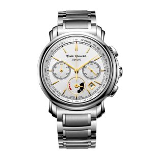 EMILE CHOURIET Gents Automatic Chronograph Watch 16.1168.G42.6.8.28.6 Men’s Automatic Dress Watch Swiss Made Luxury Watch Luxury Watches for Men Men’s Stainless Steel Watch - front view