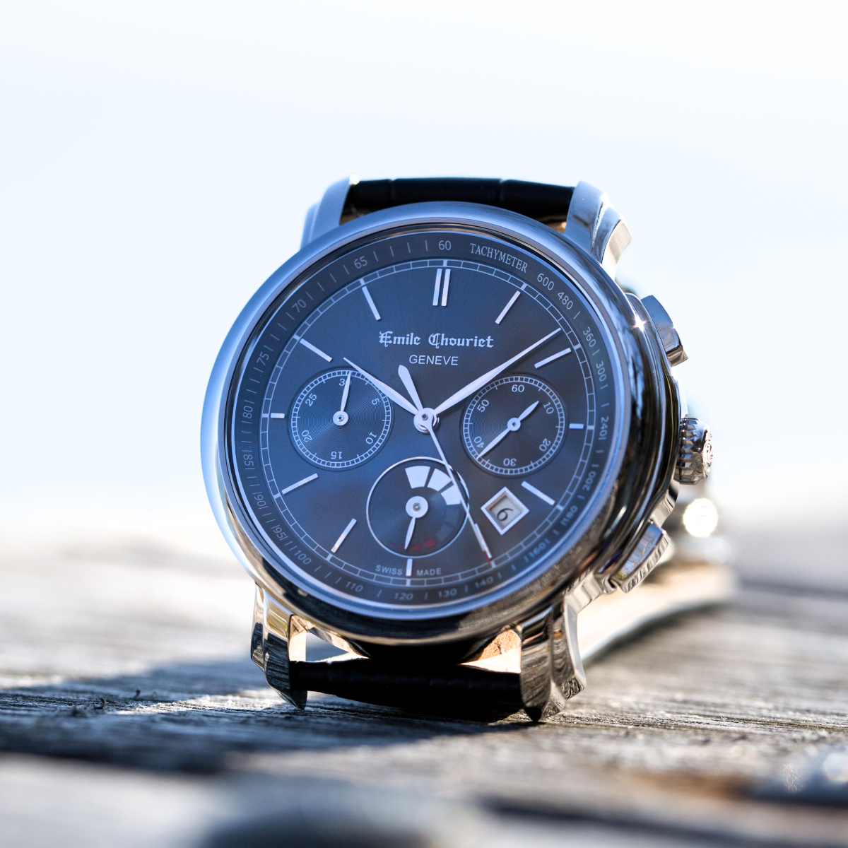 EMILE CHOURIET Gents Automatic Chronograph Watch 16.1168.G42.6.8.68.2 - front view