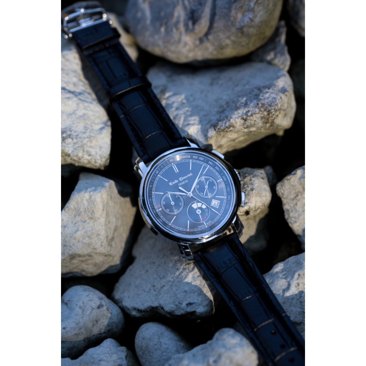 EMILE CHOURIET Gents Automatic Chronograph Watch 16.1168.G42.6.8.68.2 - top view