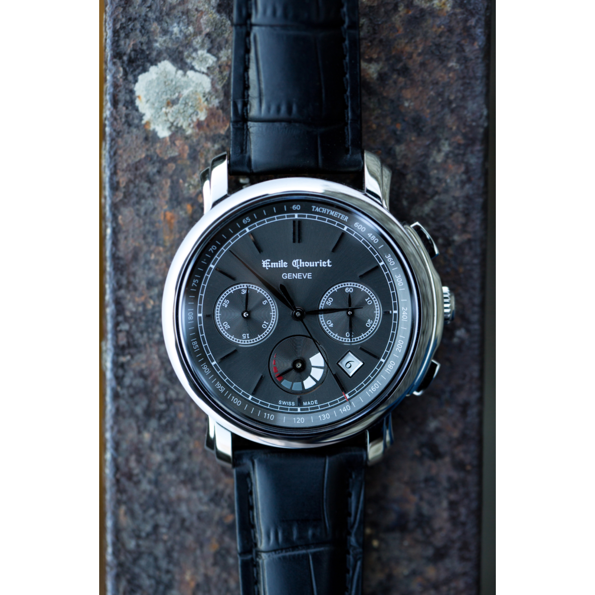 EMILE CHOURIET Gents Automatic Chronograph Watch 16.1168.G42.6.8.68.2 - top view