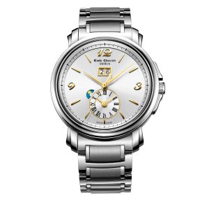 EMILE CHOURIET Gents Automatic Dual Time Watch 15.1168.G42.6.8.28.6 Men’s Automatic Dress Watch Swiss Made Luxury Watch Luxury Watches For Men Men’s Stainless Steel Watch - front view
