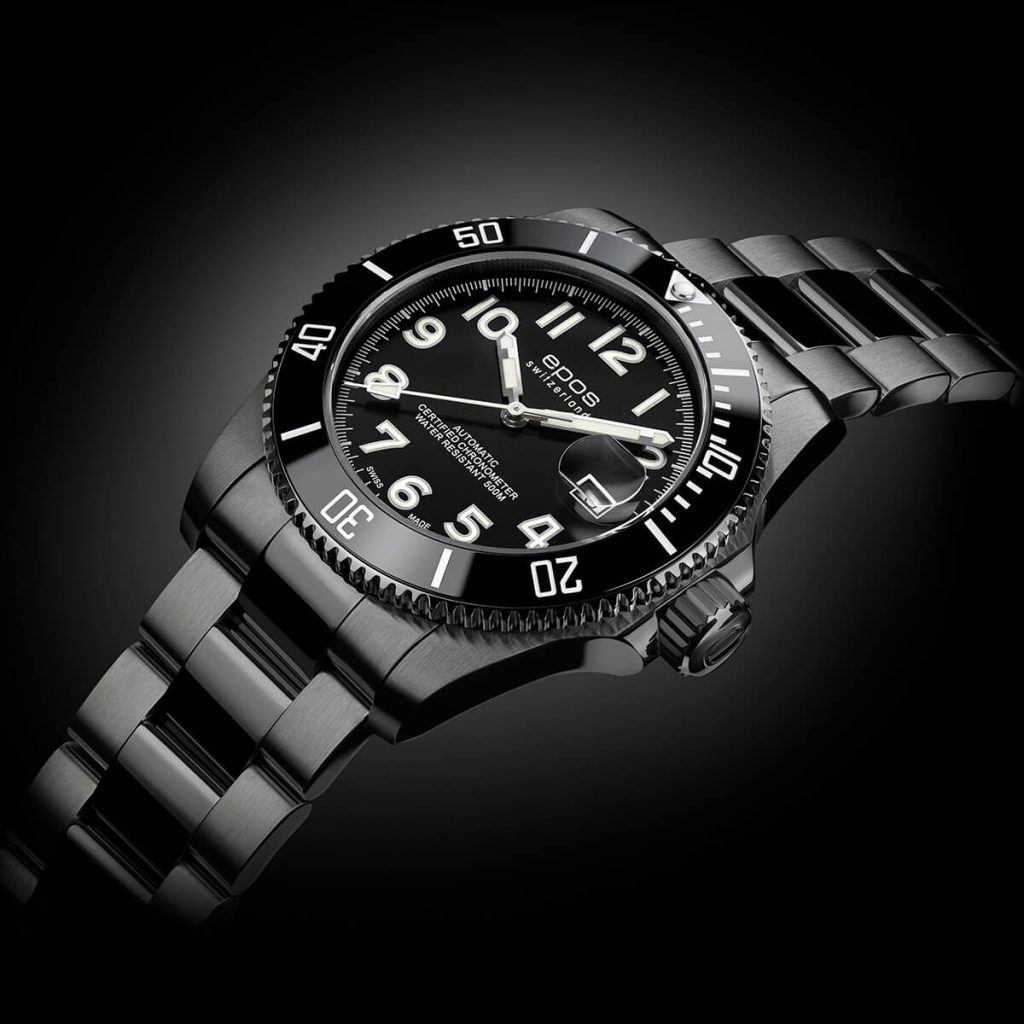 EPOS Dive Watch 3504.138.85.35.95 is a Swiss Made Luxury Watch, Men's Titanium Dive Watch & a Limited Edition Watch with a COSC Certified Automatic Movement
