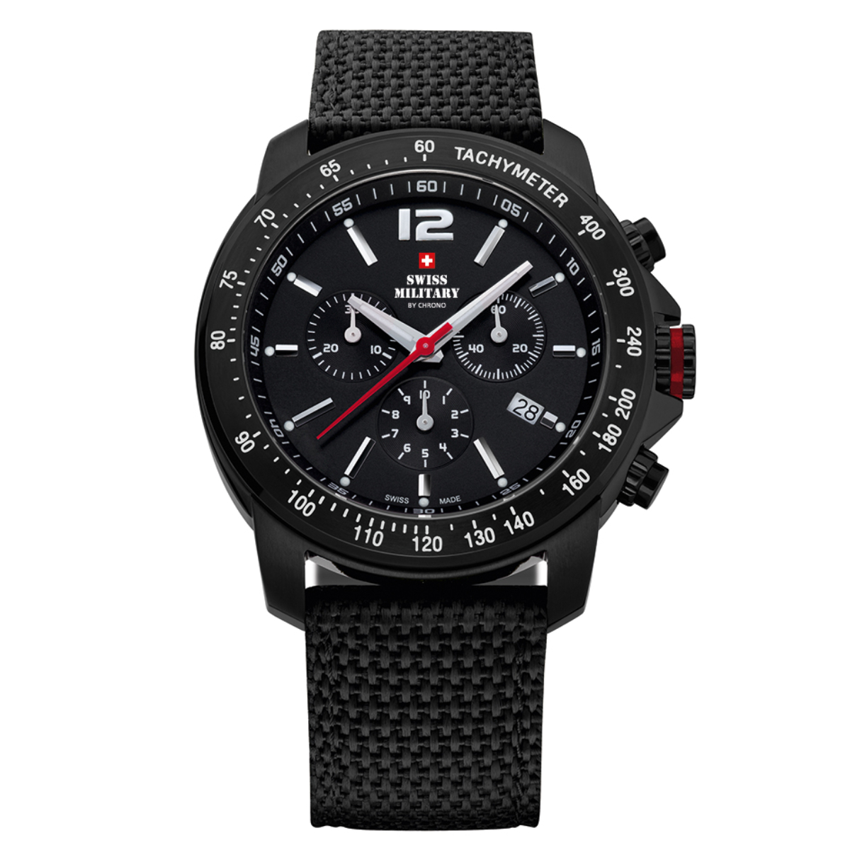 Swiss Military SM34076.06 Orologio Cronografo Uomo, 43mm, Impermeabile 10ATM, Movimento Al Quarzo