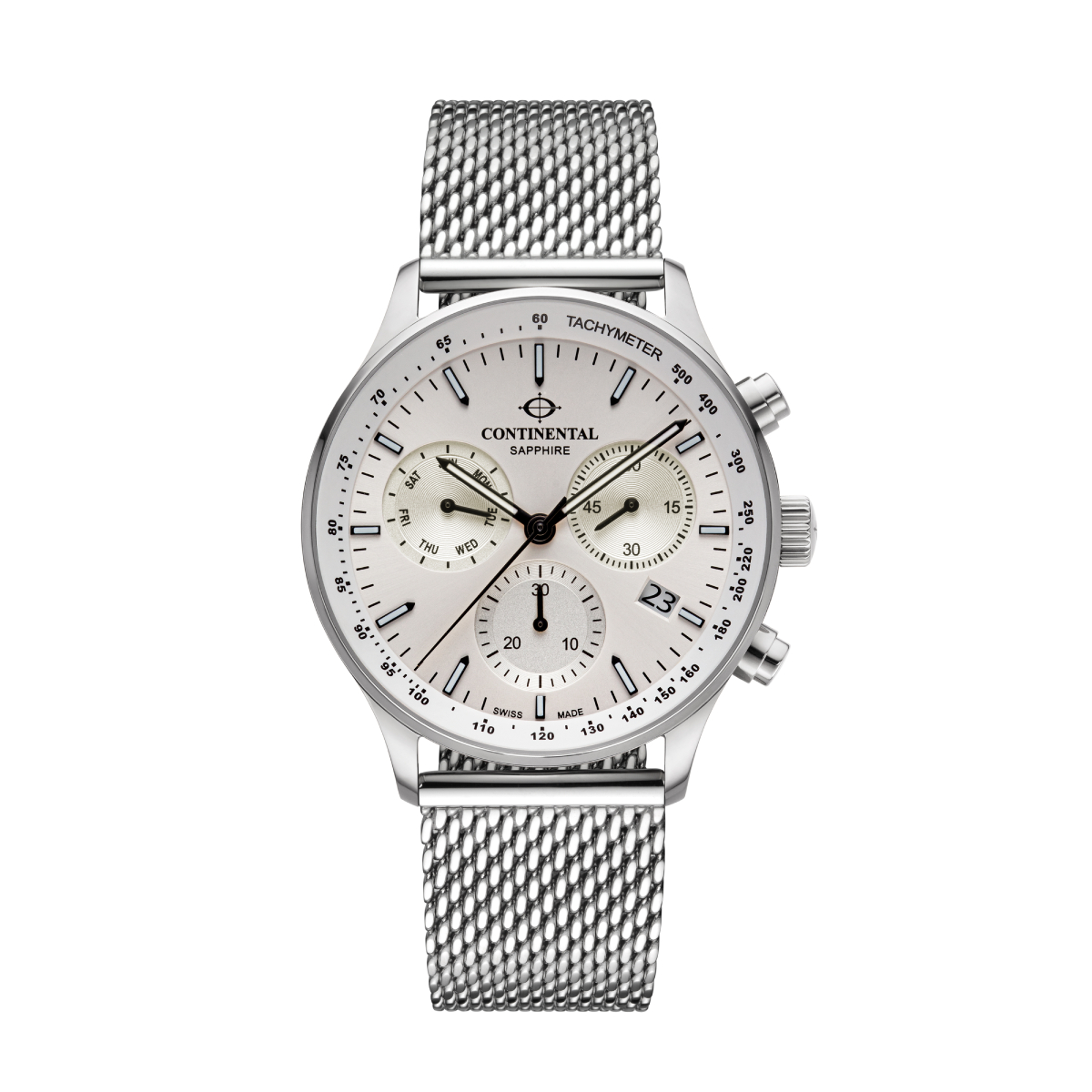 CONTINENTAL Chronograph Watch 22001.GC101130 Swiss Made Luxury Watch Luxury Watches For Men Men’s Stainless Steel Watch Men's Silver dial Watches