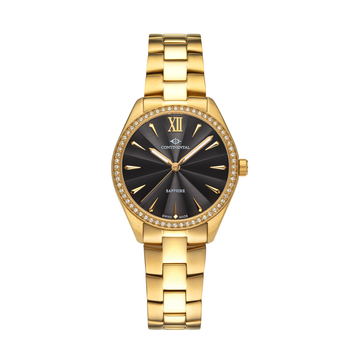 An elegant CONTINENTAL Dress Watch 22508.LT202431 Ladies Stainless Steel Watch Luxury Watches For Ladies Swiss Made Luxury Watch Black Dial