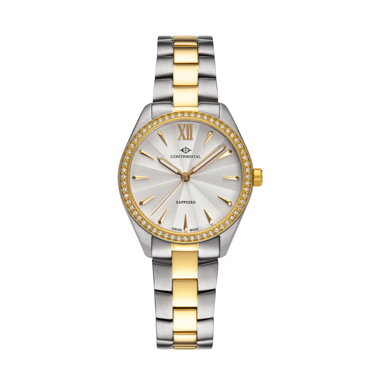 Continental Ladies Watch in Two Tone Yellow Gold with a White dial 22508-LT312131-01