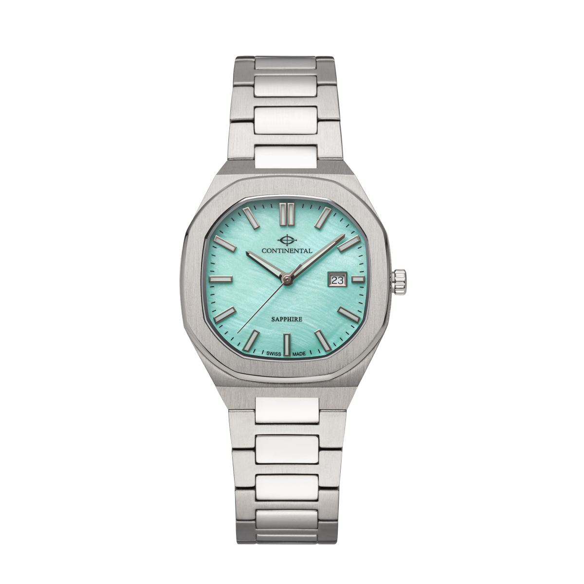 CONTINENTAL Ladies Blue Dial Dress Watch 23501-LD101870 Swiss Made Luxury Watch Luxury Watches For Women Women’s Stainless Steel Watch Women's Blue Dial Watches