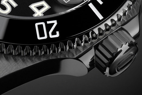 Luxury Daily Divers 2026 for the modern gentleman wearing a professional diver’s watch. Close-up of the ceramic bezel on a professional depth-rated luxury watch and marine instrument