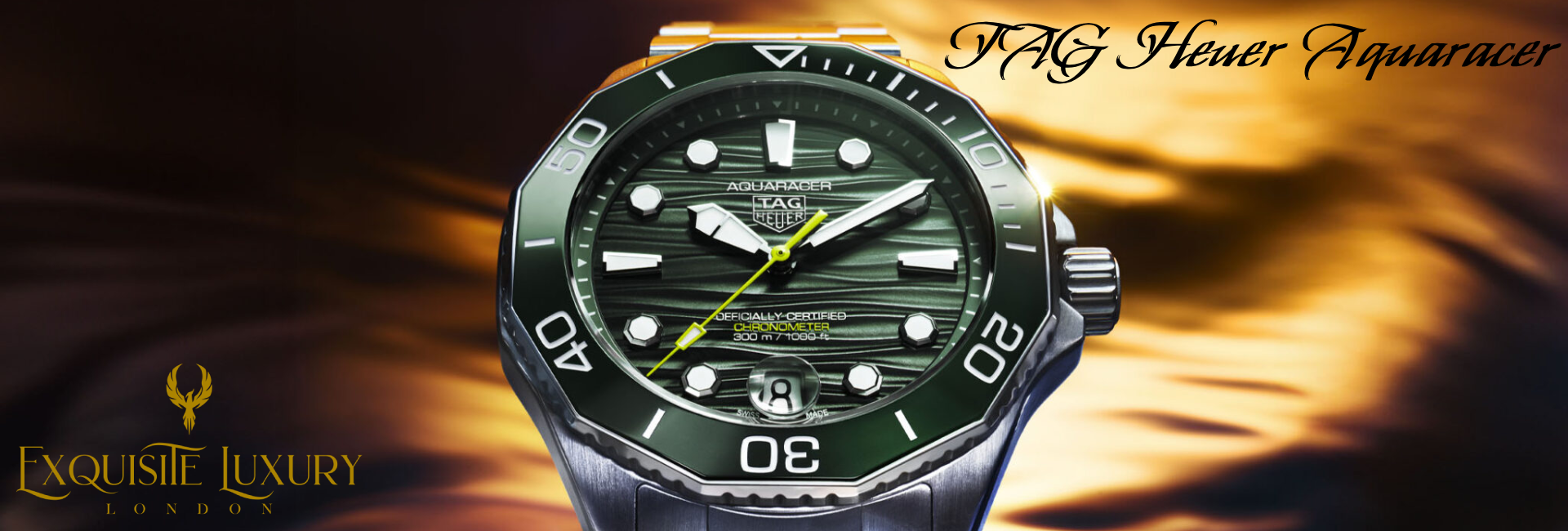 TAG Heuer Aquaracer Professional 300 Heritage Tier luxury dive watch.