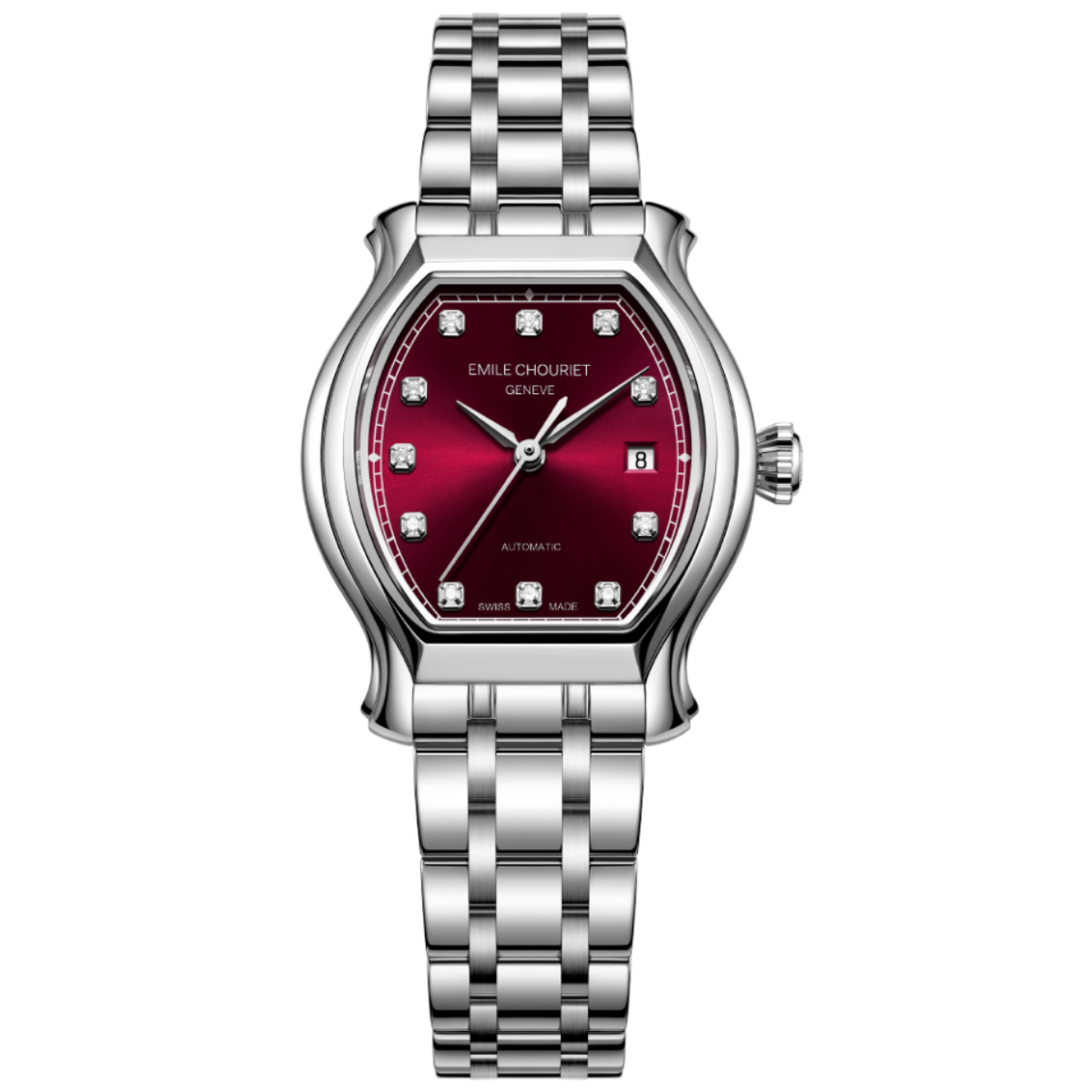 EMILE-CHOURIET Ladies Watch 19.1136.L.6.6.17.6 Ladies' Automatic Dress Watch Swiss Made Luxury Watch Luxury Watches For Women Ladies' Stainless Steel Watch